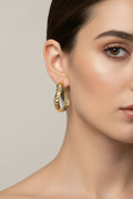 14K HEART HOOP EARRINGS R-34960001