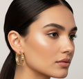 14K BAMBOO STYLE HOOP EARRINGS X001150371