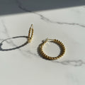 14K TWISTED HOOP EARRINGS R-24680001