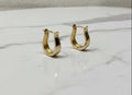 14K U-SHAPED HOOP EARRINGS RK-30140013