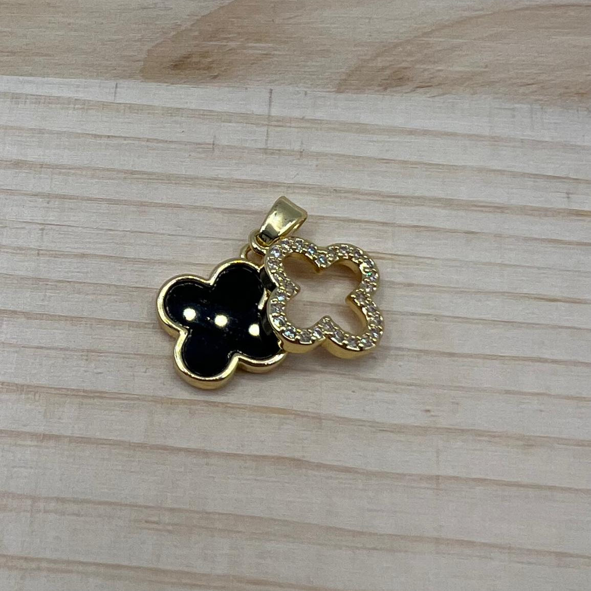 14K BLACK CLOVER PENDANT
