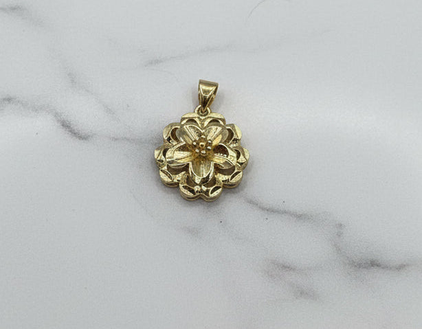 14K FLOWER PENDANT DC-50010002