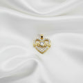 14K MOM HEART PENDANT