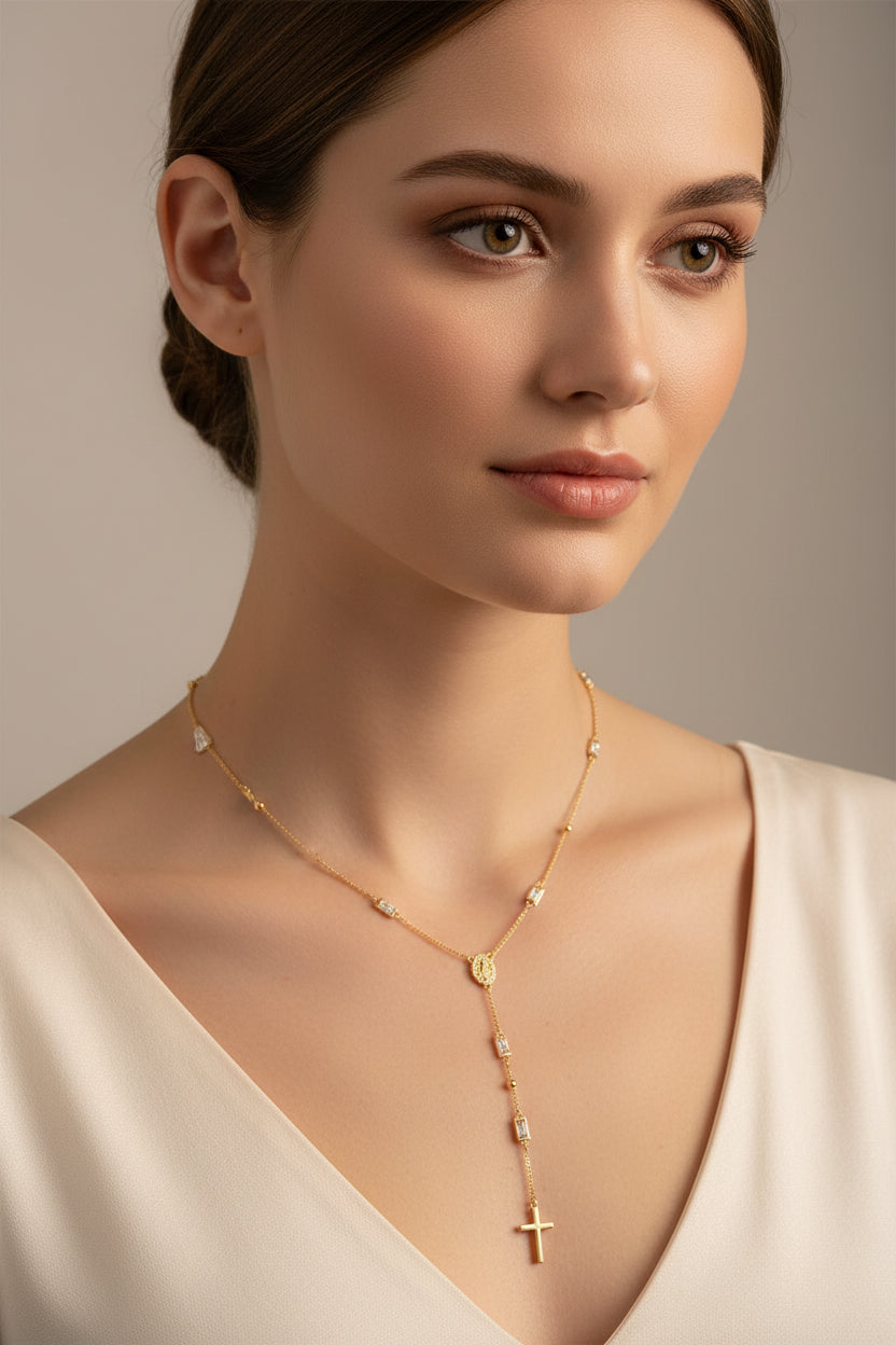 14K  ROSARY STYLE NECKLACE X001195057
