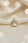 14K DOG PAW PRINT PENDANT