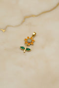 14K SUNFLOWER PENDANT