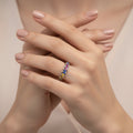 WHG BRAIDED DESIGN WITH MULTI-COLORED GEMSTONES