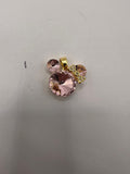 14K MINNIE MOUSE HEAD LIGHT PINK PENDANT