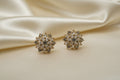 14K SUNBURST STUD EARRINGS RQ 261