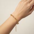 14K ALTERNATIVE LINK DESIGN BRACELET RQ271