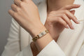 14K CHANEL CHAIN LINK BRACELET RQ274