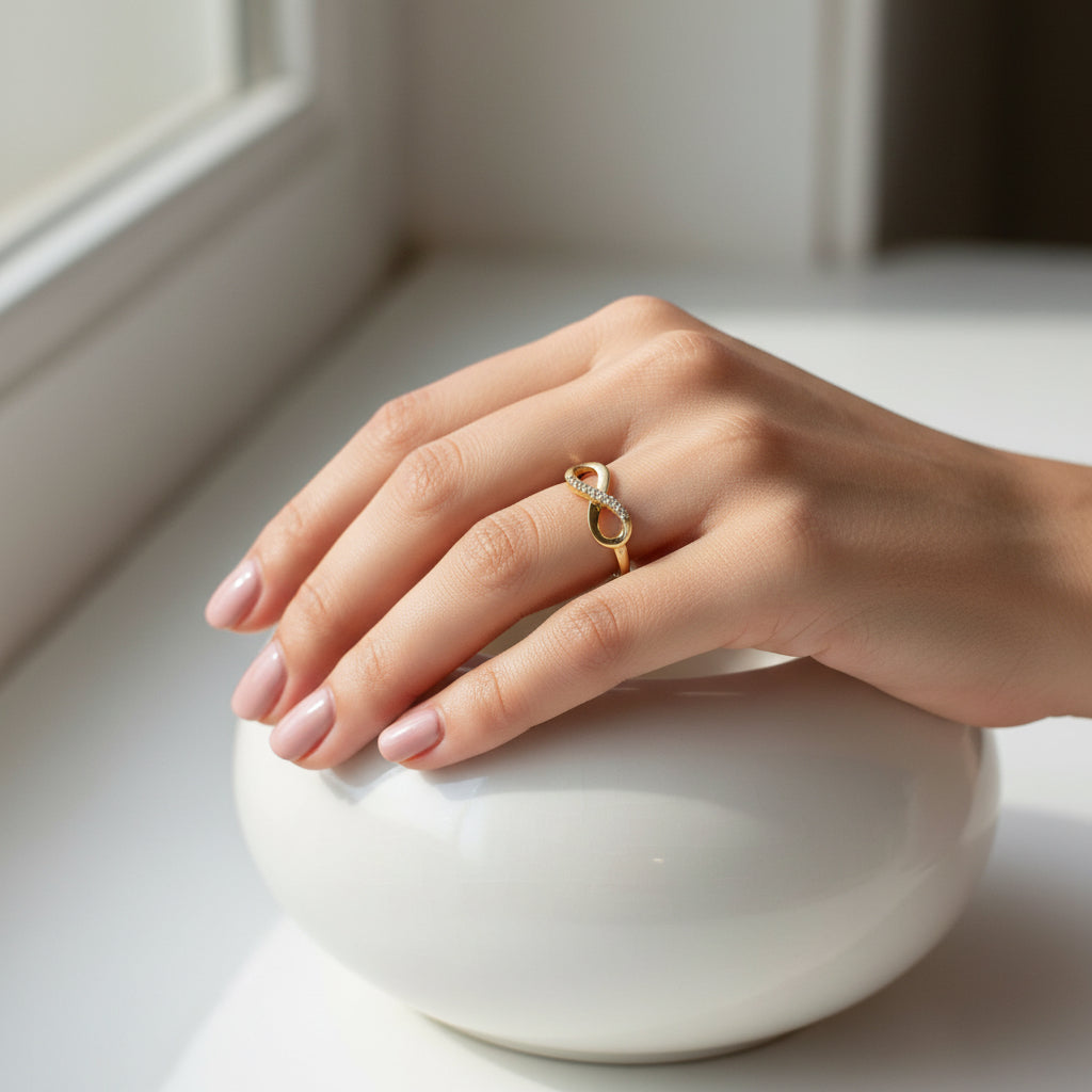 14K INFINITY SYMBOL RING X001176155