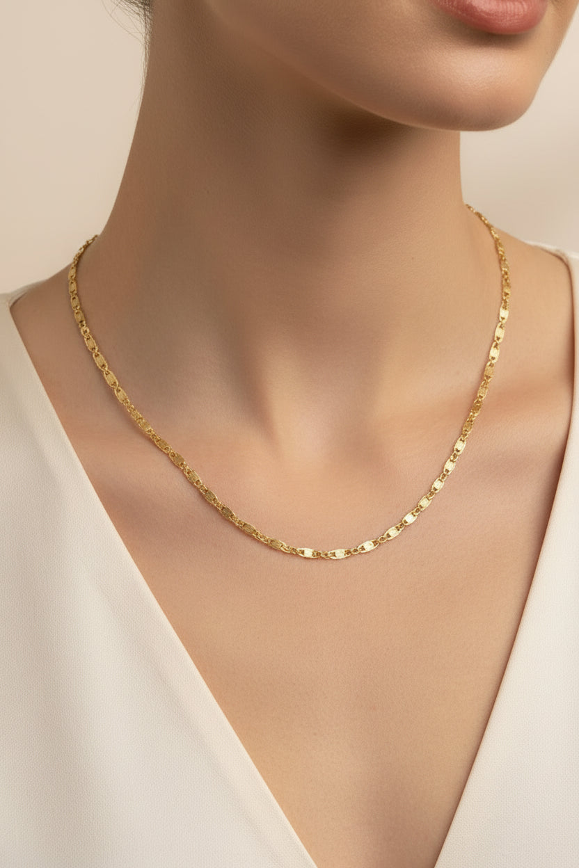 14K VALENTINO CHAIN NECKLACE 2.5N-45CM LCC-29470021