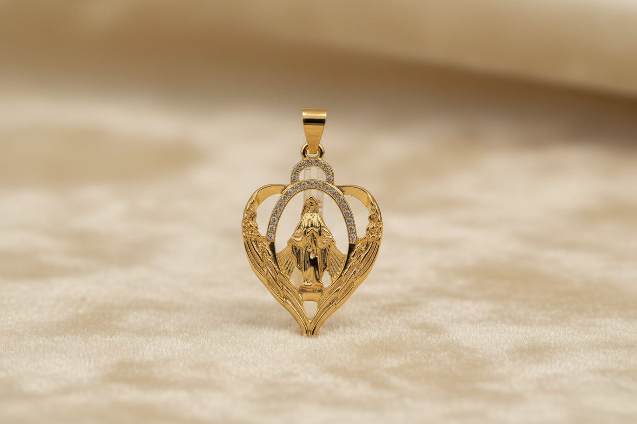 14K VIRGIN MARY PENDANT