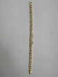 14K NAMEPLATE MAMA CUBIC ZIRCONIA BRACELET  RQ318