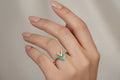 14K DUAL LAYERED V-SHAPED RING X001200263