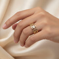 TRI-COLOR GOOD LUCK RING