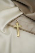 14K CROSS TEXTURED DESIGN PENDANT X001112528
