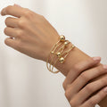 14K MULTI-ROW BANGLE BRACELET CH-23880001