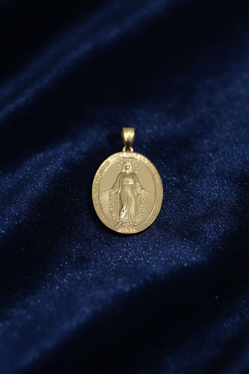 14K  VIRGEN PENDANT DC-82570001