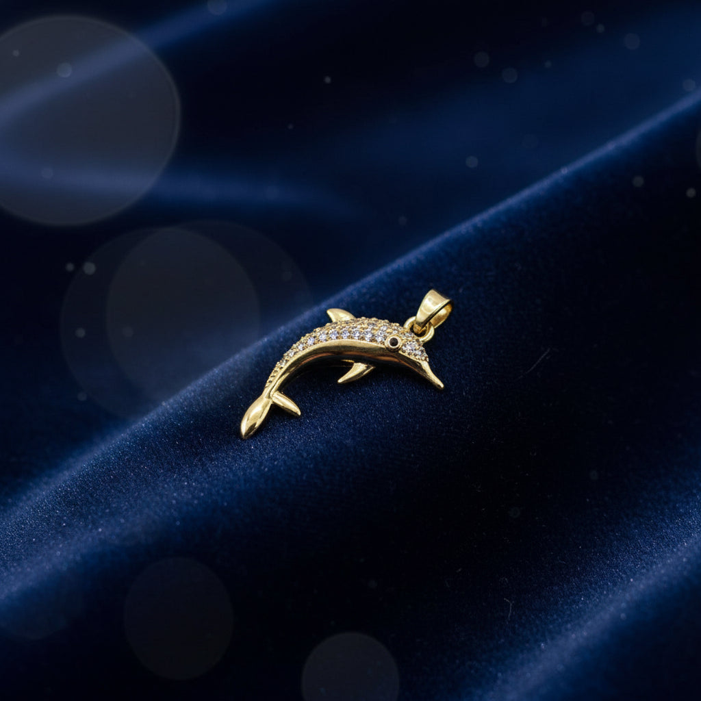 14K DOLPHIN PENDANT