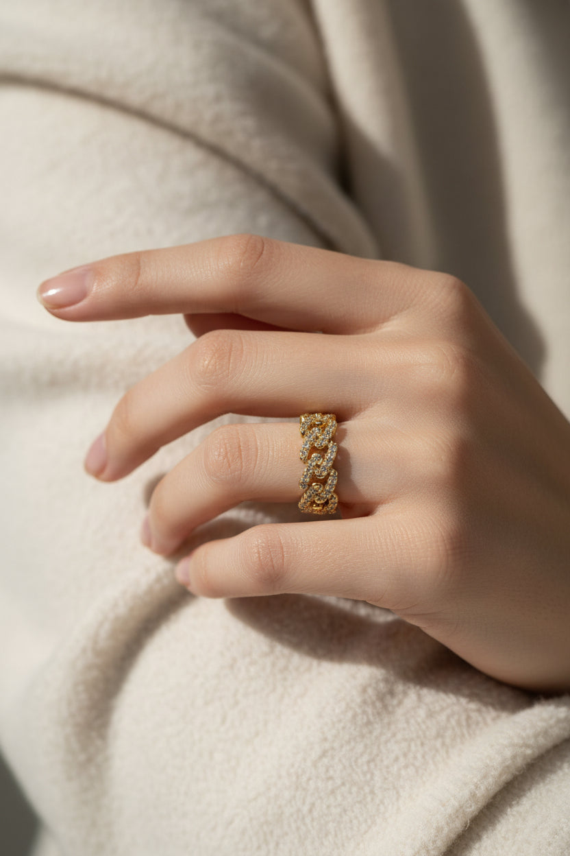 14K CUBAN LINK RING XP