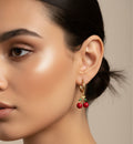 14K CHERRY DANGLE STYLE EARRING T001128448