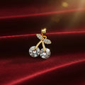 14K CHERRY FRUIT PENDANT