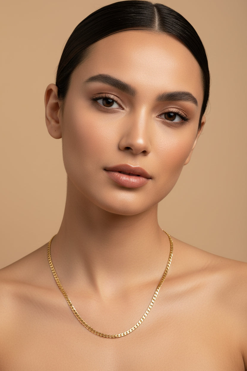 14K CUBAN CHAIN NECKLACE 2.5N-45CM LCC-27210350