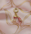 14K PINK CHAMPAGNE PENDANT SET