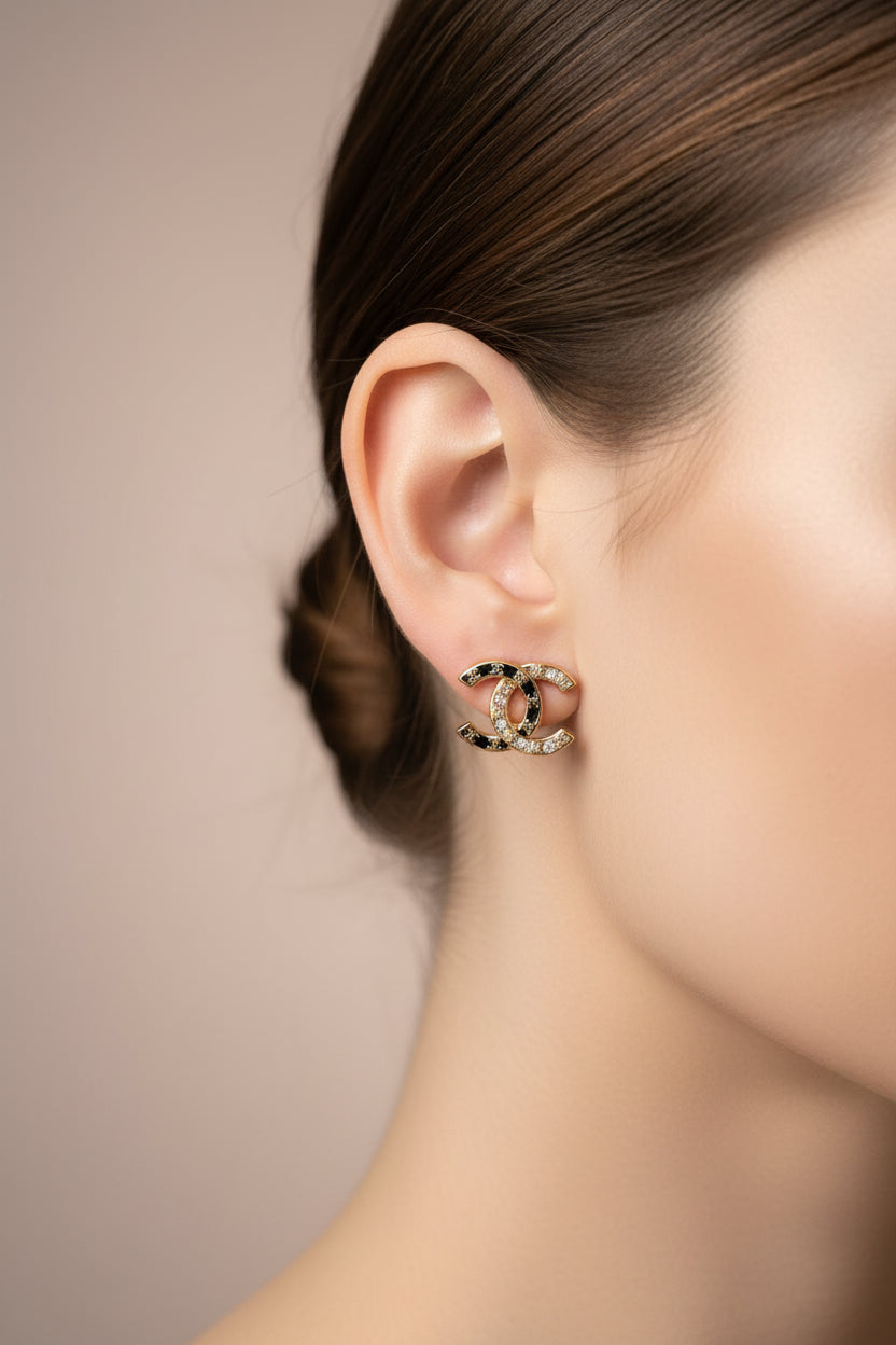 14K CC LOGO INSPI STUD EARRING SH4217B