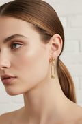 14K VERSACE INSPI PIN EARRING SXSH50A