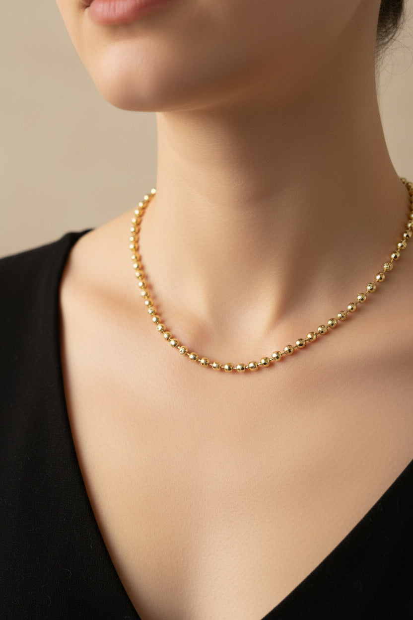 14K 20IN BALL CHAIN LINK NECKLACE X000650611