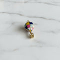 14K MULTI-COLORED HOT AIR BALLOON PENDANT