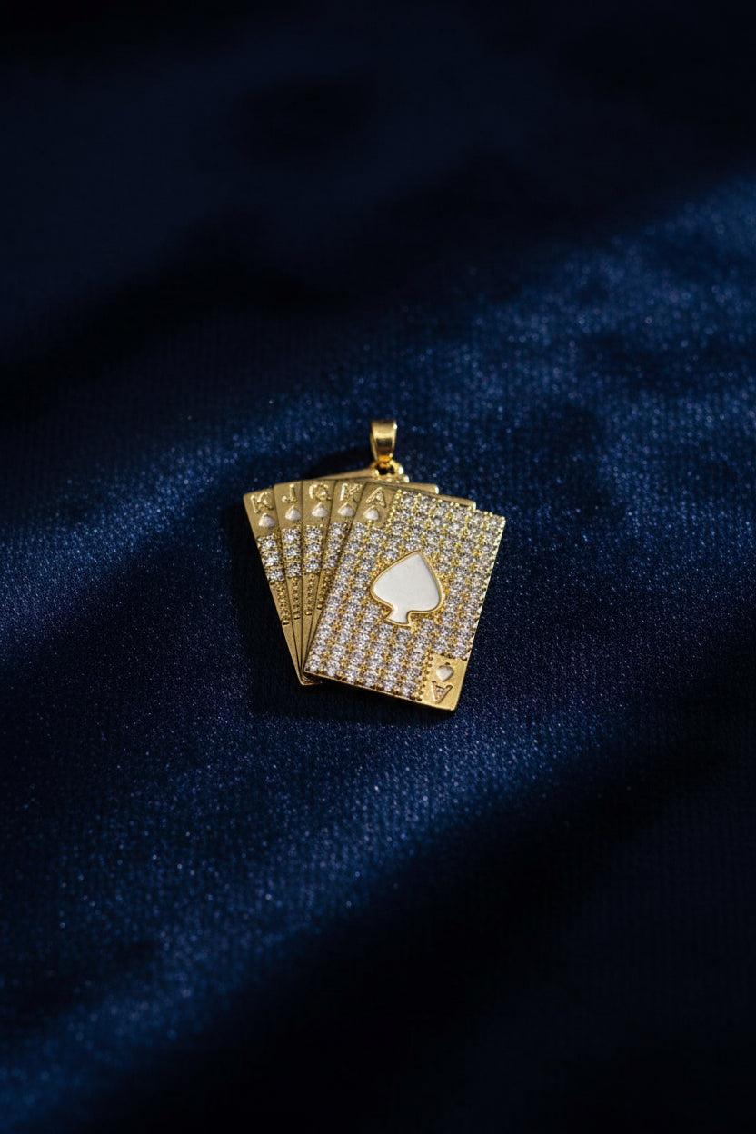 14K ICED OUT DESIGN PENDANT