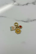 14K  YELLOW SUNFLOWER SUMMER CHARMS PENDANT