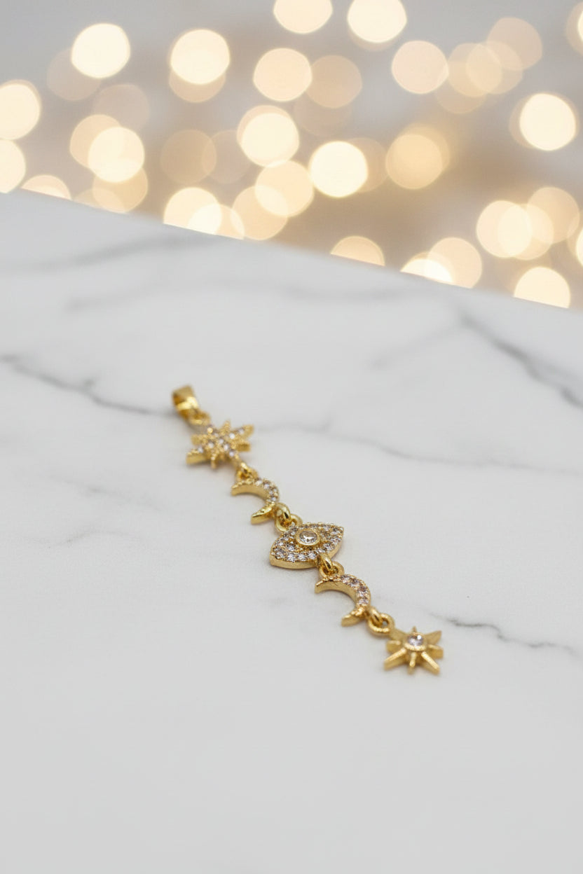 14K CELESTIAL THEME PENDANT