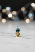 14K ASTRONAUT PENDANT WITH CZ STAR PENDANT