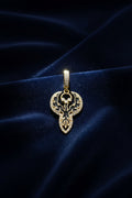 14K BLACK PHOENIX BIRD PENDANT