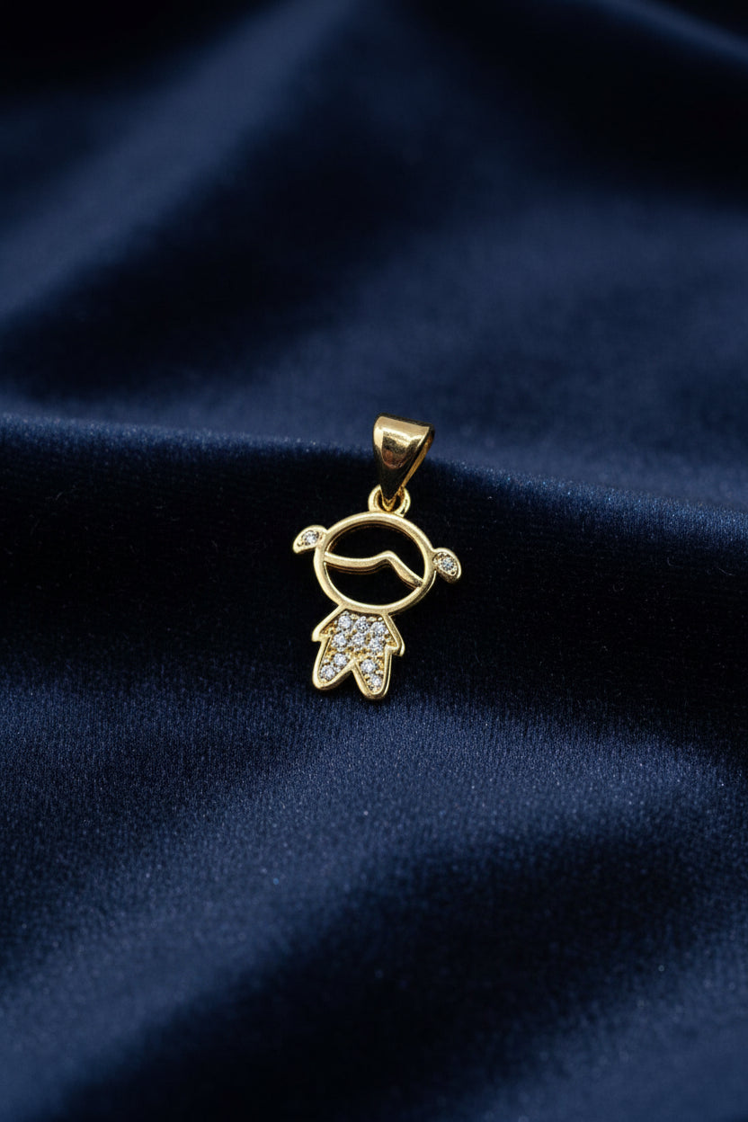 14K LITTLE GIRL-THEME PENDANT GS-17110002