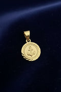 14K NAUTICAL STYLE MEDALLION PENDANT DC-80300004