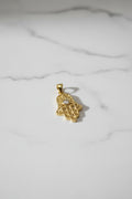 14K HAMSA HAND CHARM PENDANT DC-89520001