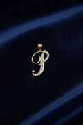 14K INITIAL "P" CHARM PENDANT
