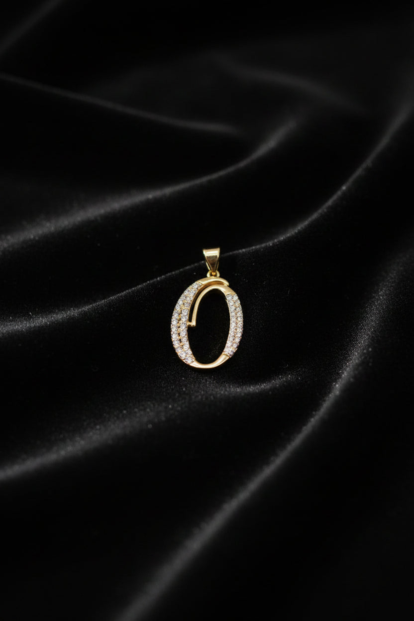 14K INITIAL "O" CHARM PENDANT