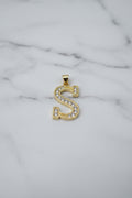 14K INITIAL "S" CHARM PENDANT