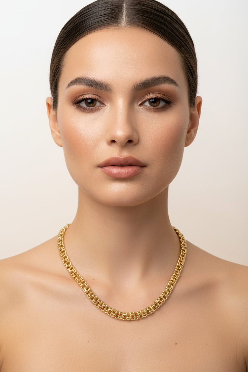 14K CHINO LINK NECKLACE 6N-45CM LCC-35530010