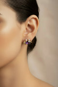 14K PURPLE ELEPHANT EARRING XP