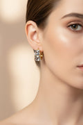 14K SMOKED CRYSTAL HUGGIES WD5126A