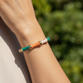 14K COLORFUL BAMBOO BANGLE BRACELET JW01B