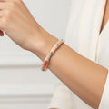 14K COLORFUL BAMBOO BANGLE BRACELET JW01C